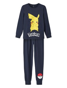 NAME IT Комплект пижама 'Nash Pokemon' тъмносиньо / жълто / червено / бяло