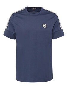 Michael Kors Тениска 'NEW EVERGREEN' синя тинтява / черно / бяло