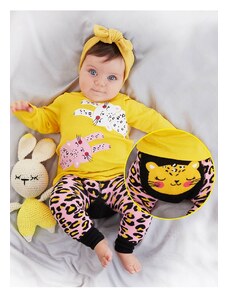 Denokids Leopard Baby Girl T-shirt Leggings-Pants Suit