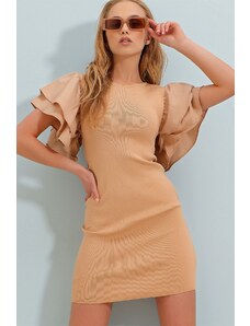 Дамска рокля Trend Alaçatı Stili Ruffle