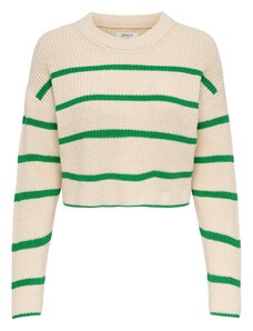 ONLY Пуловер 'MALAVI' камък / зелено