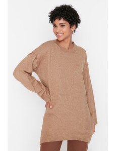 Пуловер Trendyol - Бежов - Стандартна кройка
