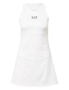 EA7 Emporio Armani Спортна рокля 'VESTITO' черно / бяло