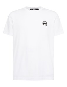 Karl Lagerfeld Тениска ' Ikonik 2.0' черно / бяло