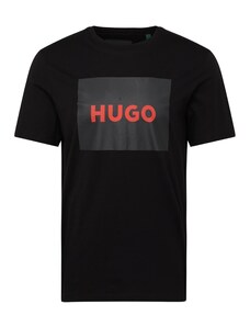 HUGO Red Тениска 'Dulive222' червено / черно