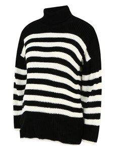 Dorothy Perkins Maternity Пуловер черно / бяло