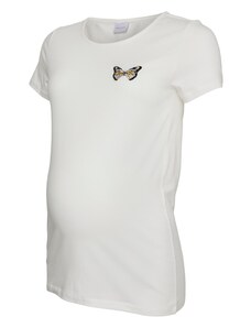 MAMALICIOUS Тениска 'BIRDIE' жълто / черно / бяло