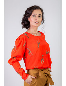 Trends by KK Оранжева блуза на жирафи - 40