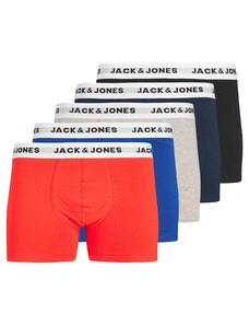 JACK & JONES Боксерки синьо / нейви синьо / сив меланж / светлочервено / черно