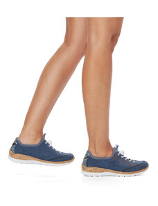 Дамски обувки с връзки Rieker Antistress ширина F1/2 N4T0-14 сини