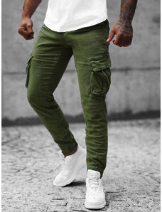 Мъжки панталони jogger зелено OZONEE NB/MP0105MV