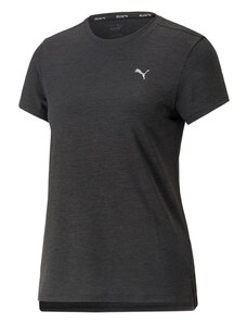 PUMA Функционална тениска сребърно сиво / черен меланж