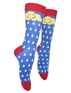 Vodo.bg Весели дамски чорапи в синьо