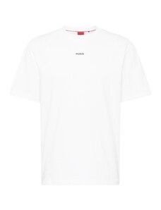 HUGO Тениска 'Dapolino' черно / мръсно бяло