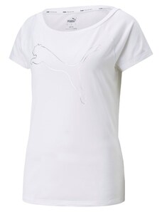 PUMA Функционална тениска сребърно / бяло