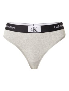 Calvin Klein Underwear Стринг светлосиво / черно / бяло