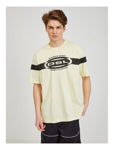 Light Yellow Men's T-Shirt Diesel - Men