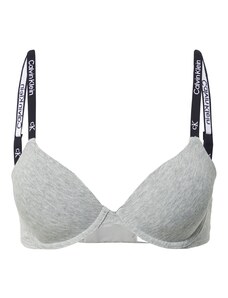 Calvin Klein Underwear Сутиен 'Demi' сив меланж / черно / бяло