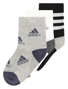 ADIDAS PERFORMANCE Спортни чорапи 'Graphic ' сиво / черно / бяло