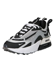 Nike Sportswear Ниски маратонки 'AIR MAX FURYOSA NRG' черно / сребърно / бяло