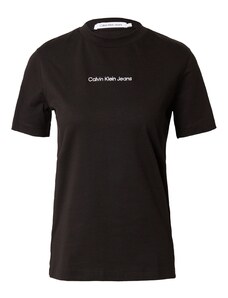 Calvin Klein Jeans Тениска 'Institutional' черно / бяло