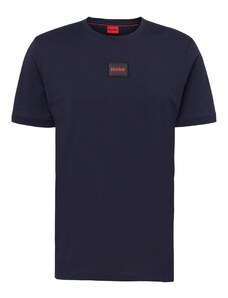 HUGO Тениска 'Diragolino212' тъмносиньо / червено / черно