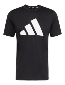 ADIDAS PERFORMANCE Функционална тениска 'Train Essentials Feelready' черно / бяло