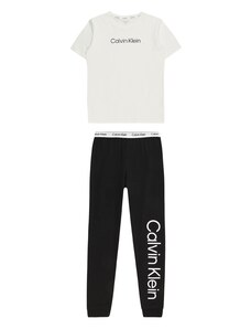 Calvin Klein Underwear Комплект пижама сиво / черно / бяло
