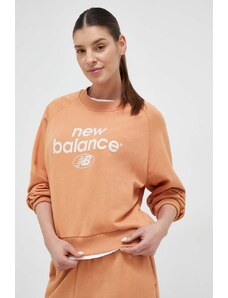Суичър New Balance в оранжево с принт
