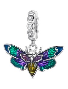 EdenBoutique Сребърен талисман Rainbow пеперуда