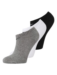 NIKE Спортни чорапи сив меланж / черно / бяло