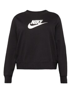 Nike Sportswear Спортен суитшърт с качулка черно / бяло
