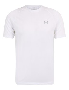 UNDER ARMOUR Функционална тениска 'Tech Reflective' сиво / бяло