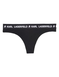 Karl Lagerfeld Стринг черно / бяло