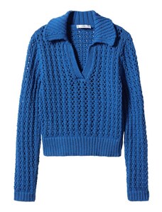 MANGO Пуловер 'Netty' кобалтово синьо