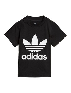 ADIDAS ORIGINALS Тениска 'Trefoil' черно / бяло