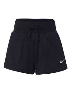 Nike Sportswear Панталон 'Phoenix Fleece' черно / бяло