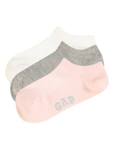 GAP Къси чорапи сив меланж / бледорозово / бяло