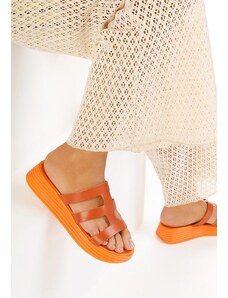 Zapatos Чехли от естествена кожа Malicia портокал