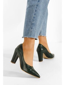 Zapatos Oбувки с дебел ток зелен Catania