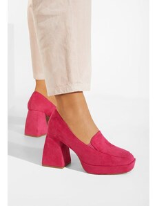 Zapatos Oбувки с дебел ток розов Hoya