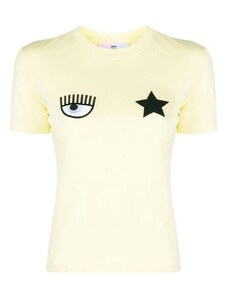 CHIARA FERRAGNI T-Shirt 600 Eye Star Jersey 160 Co 74CBHT07CJT00 606 wax yellow