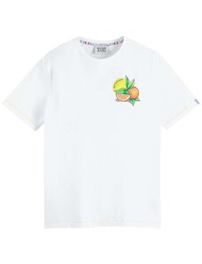 SCOTCH & SODA T-Shirt Front & Back Artwork Tee 172463 SC0006 white