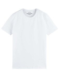 SCOTCH & SODA T-Shirt Classic Crewneck 166920 SC0006 white