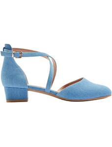Дамски сини обувки с ток Graceland