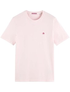 SCOTCH & SODA T-Shirt Garment-Dye Logo Regular-Fit T-Shirt 169868 SC0488 rose
