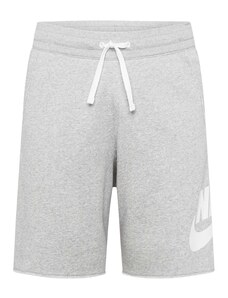 Nike Sportswear Панталон 'Club Alumni' сив меланж / бяло