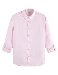SCOTCH & SODA Риза Linen Shirt With Sleeve Roll-Up 171612 SC0488 rose