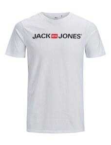 JACK & JONES Тениска 'Essentials' червено / черно / бяло