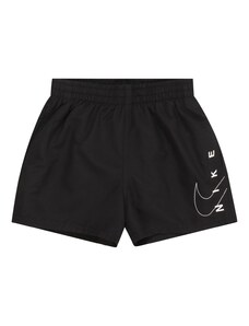 Nike Swim Спортна плажна мода черно / бяло